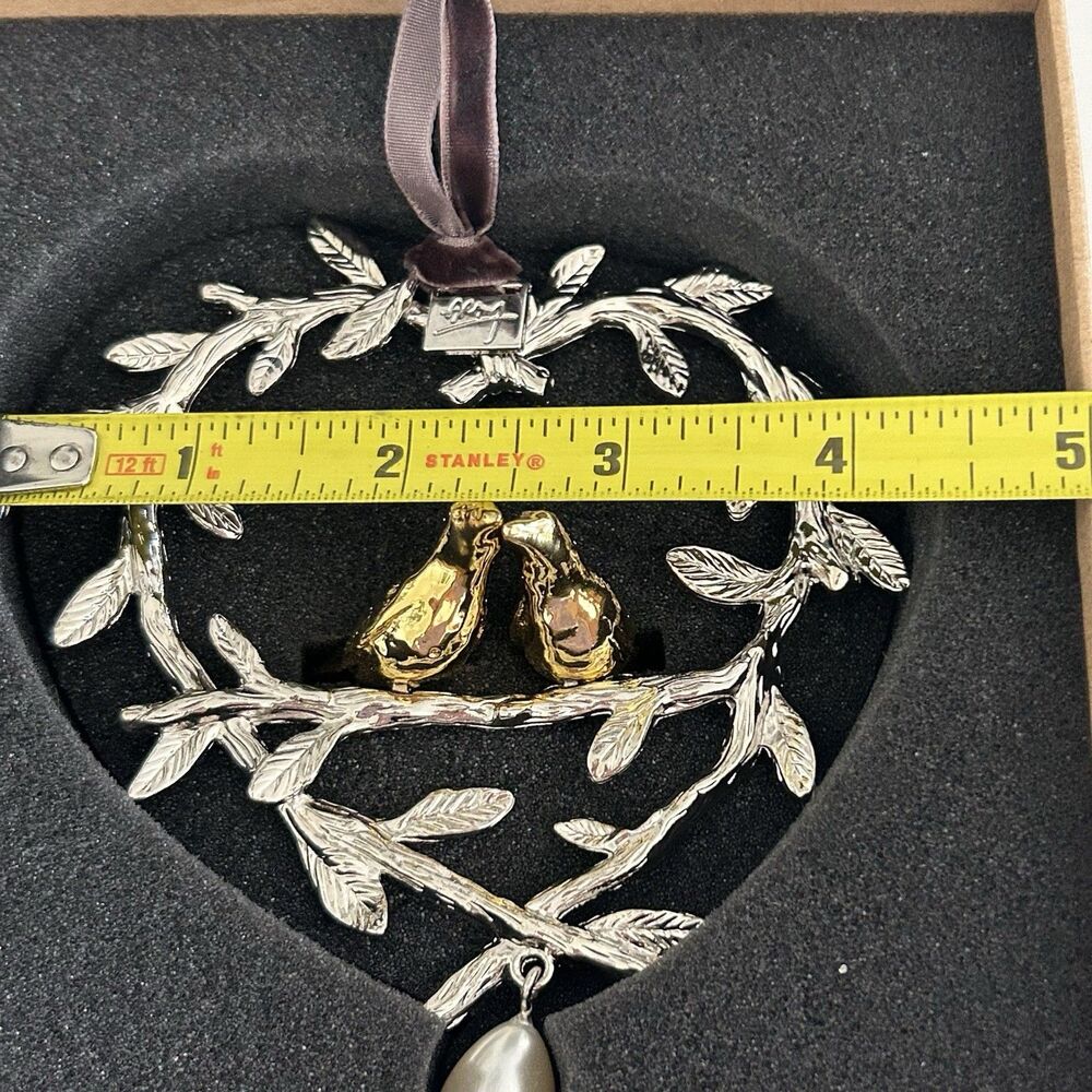 Michael Aram Lovebirds Christmas Ornament 132381 - Picture 8 of 9